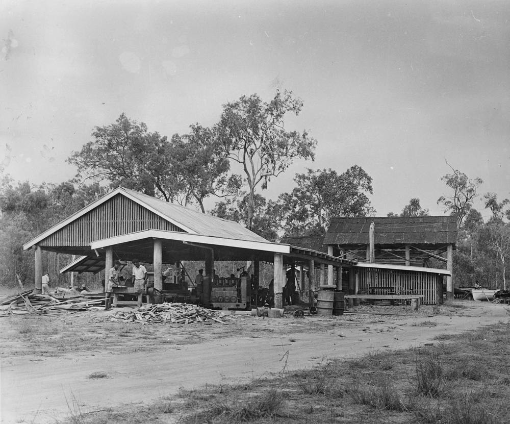 The Thompson family sawmill, Darling Downs, 1957